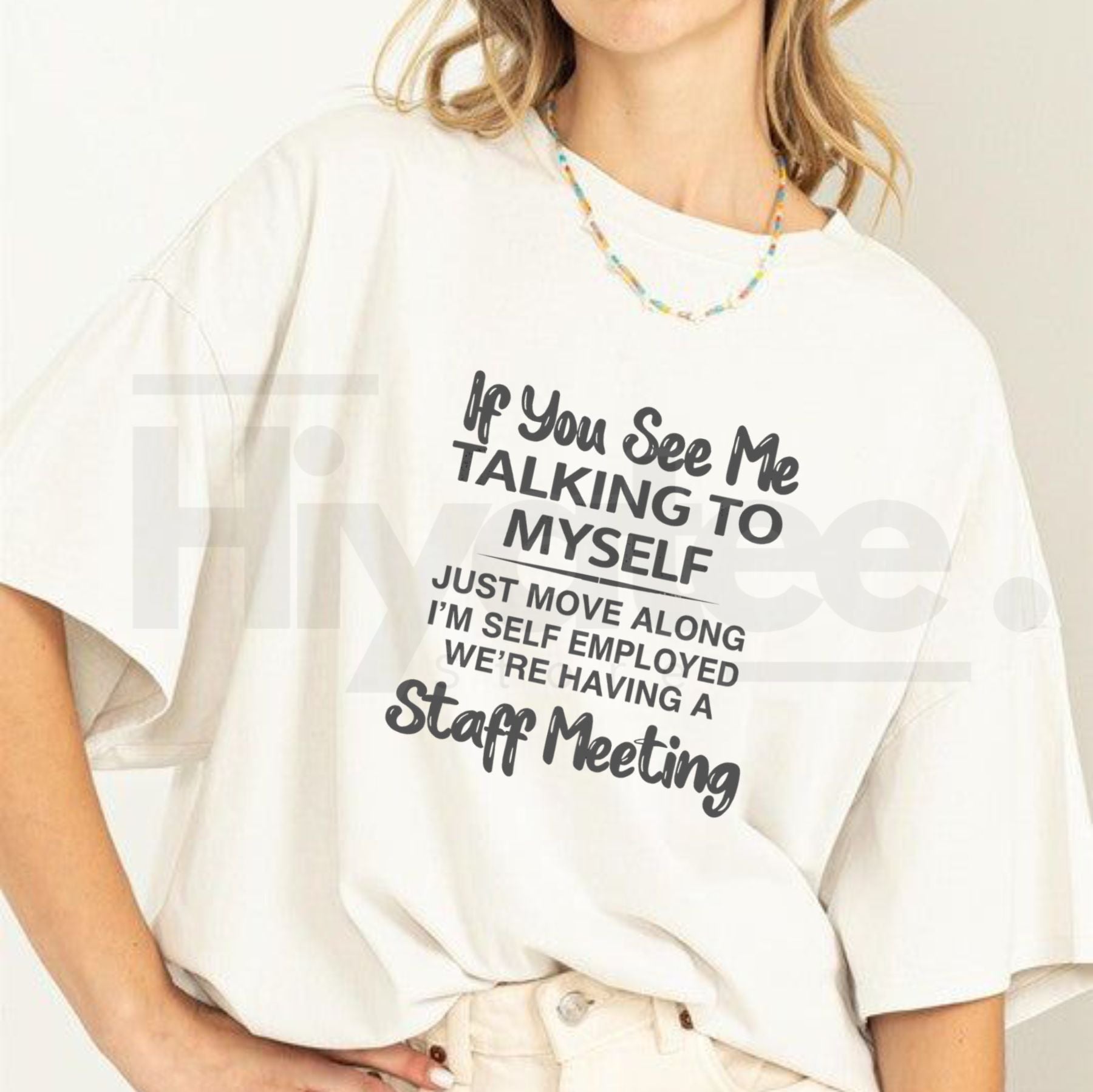 Plus Size "If You See Me Talking To Myself" – Funny Sarcastic Summer Outdoor Sports - Hiyatee
