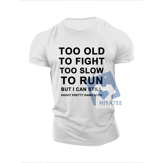 Plus Size Men’s Short Sleeve T-Shirt – Big & Tall Crew Neck Tee with Letter Print, Breathable Stretch Fabric-Hiyatee