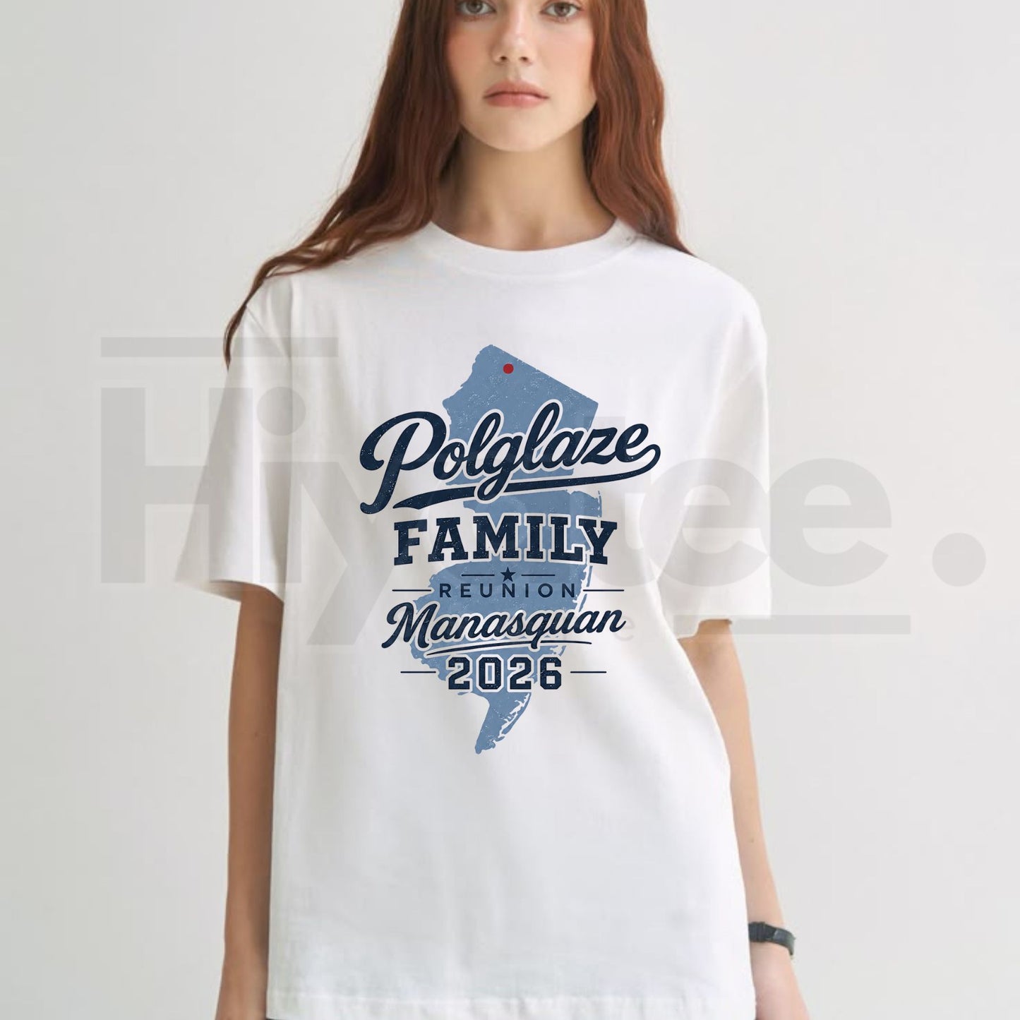 Polglaze Family Reunion Manasquan 2026 T-Shirt – Custom Vacation Keepsake Tee - Hiyatee