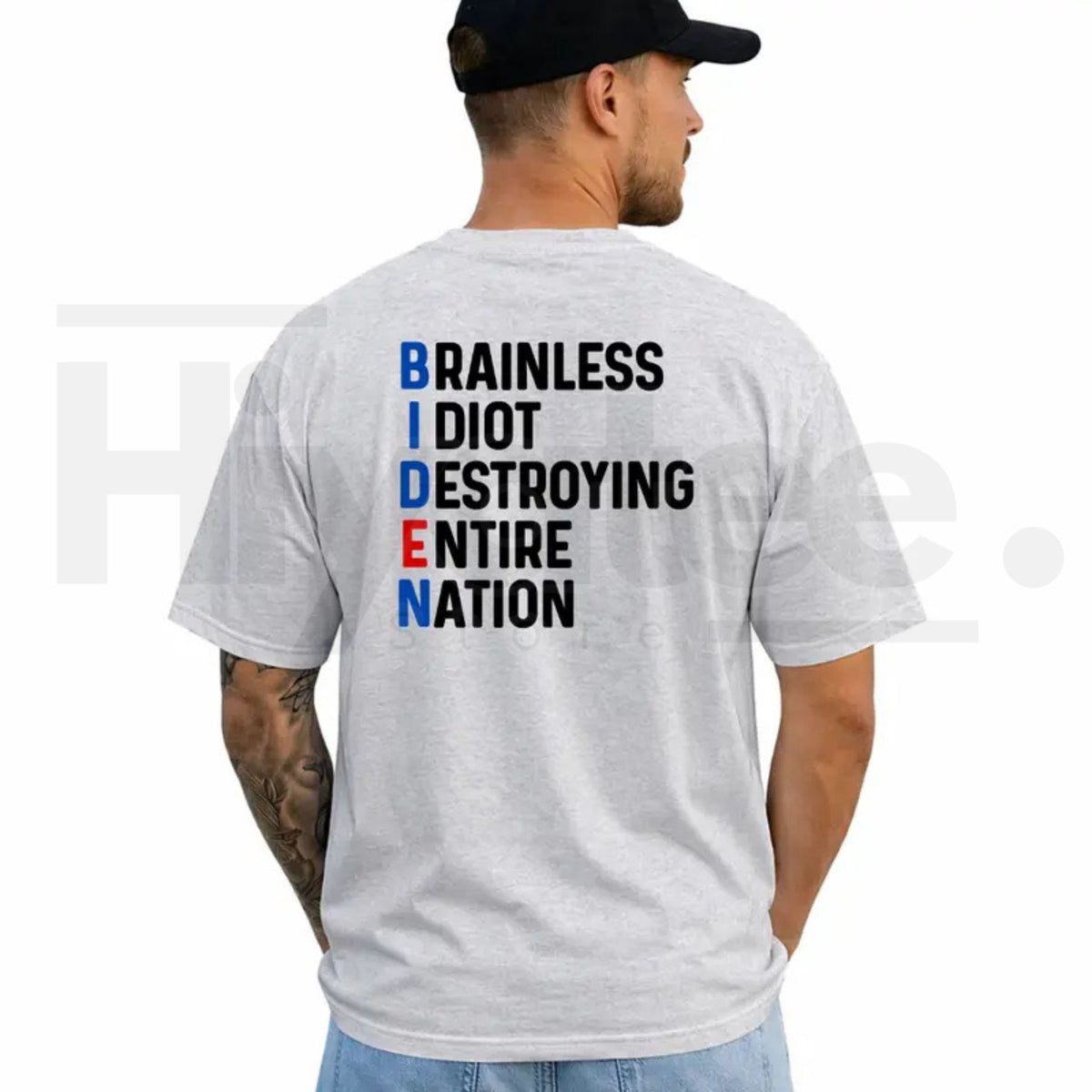 Political Humor Graphic T-Shirt – Sarcastic Daily Casual Cotton Menswear Tee - Hiyatee