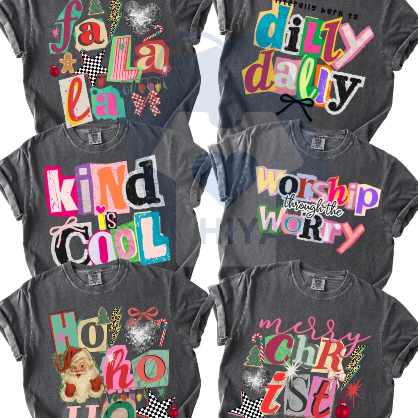 Preppy Girl Collage Y2K Comfort Colors Shirt – Retro Coquette Positivity Faith Tee -Hiyatee