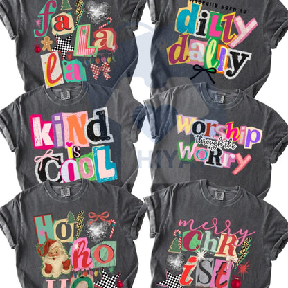 Preppy Girl Collage Y2K Comfort Colors Shirt – Retro Coquette Positivity Faith Tee -Hiyatee