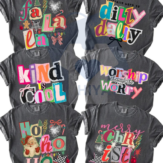 Preppy Girl Collage Y2K Comfort Colors Shirt – Retro Coquette Positivity Faith Tee -Hiyatee