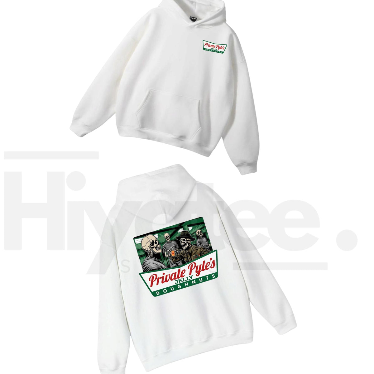 Private Pyle's Jelly Doughnuts Graphic Hoodie – Full Metal Jacket Movie Inspired Unisex Pullover - Hiyatee