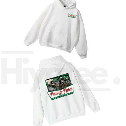 Private Pyle's Jelly Doughnuts Graphic Hoodie – Full Metal Jacket Movie Inspired Unisex Pullover - Hiyatee