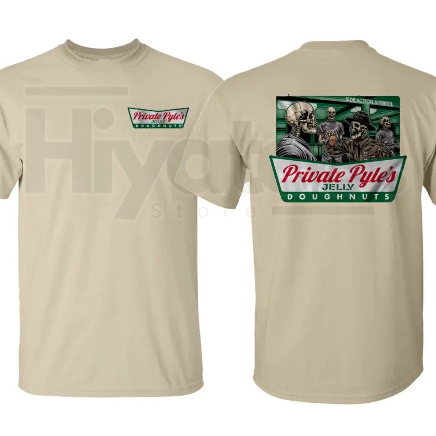 Private Pyle's Jelly Doughnuts Graphic T-Shirt – Patriotic Military Tee - Hiyatee