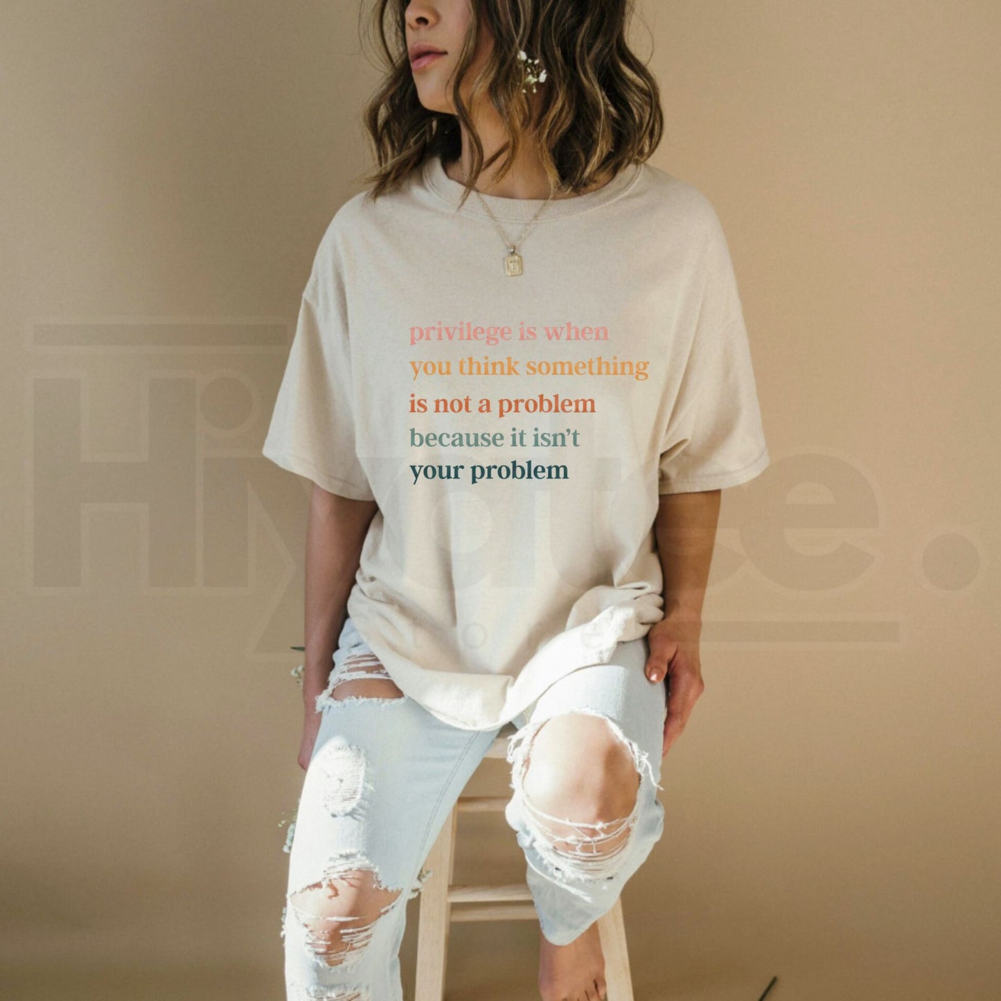 "Privilege Is When..." Social Justice T-Shirt – Retro Feminist & Empowering Tee - Hiyatee