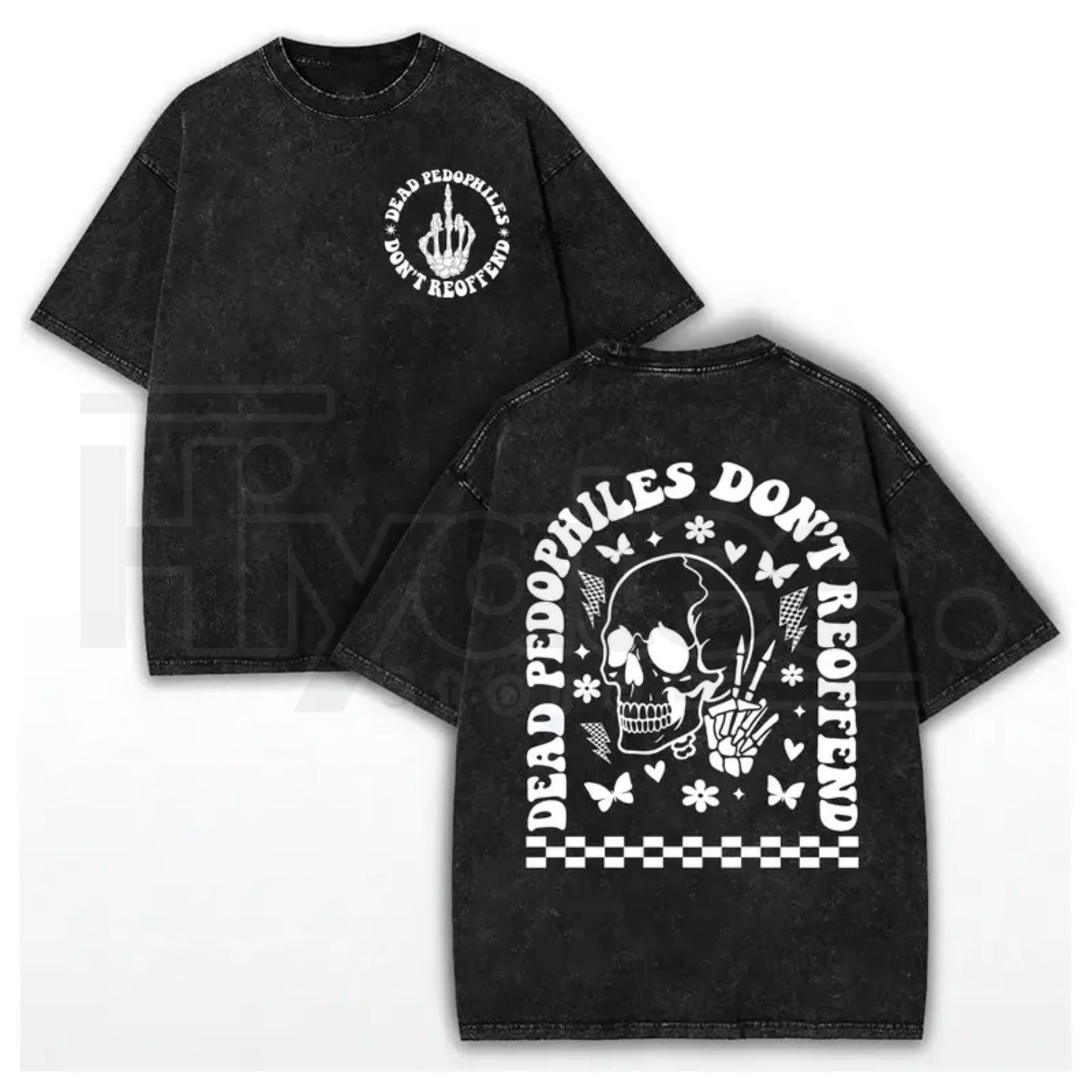 Protect Our Kids Vintage Washed T-Shirt – Bold Awareness Graphic Cotton Streetwear Tee - Hiyatee