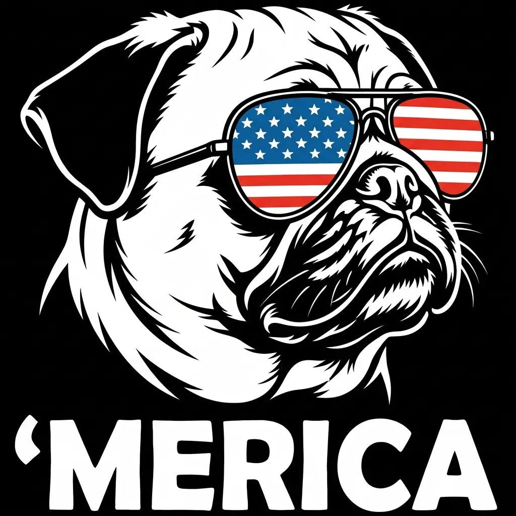 Comfort Colors® Patriotic 50+ Dog Breed Shirt – Funny 4th of July Merica Dog Tee