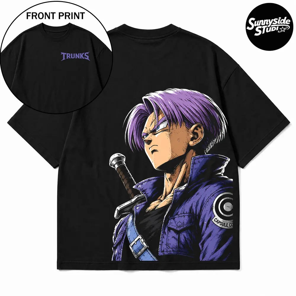 Anime 90s Graphic Tee – Retro Streetwear Oversized T-Shirt for Men