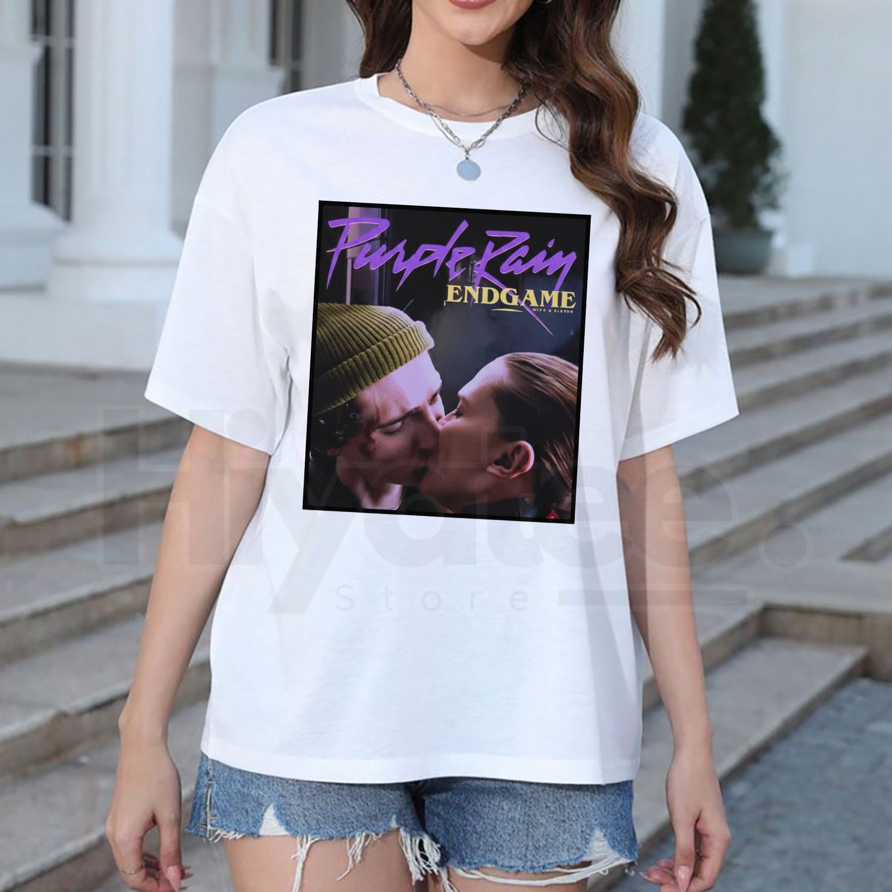 "Purple Rain End Game" T-Shirt – Legendary Musician Tribute Graphic Tee - Hiyatee