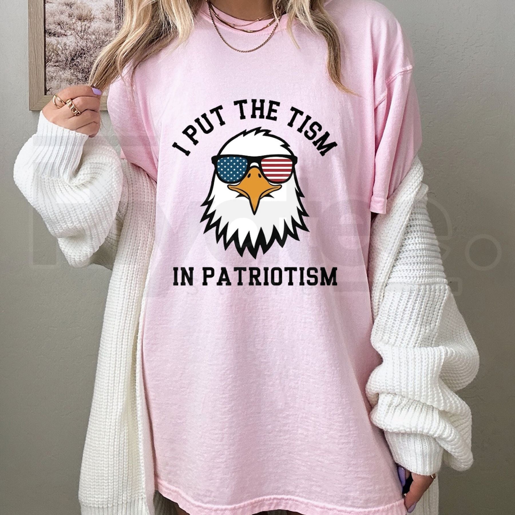 Put The Tism In Patriotism Athletic Eagle T-Shirt – Funny Summer Streetwear Tee - Hiyatee