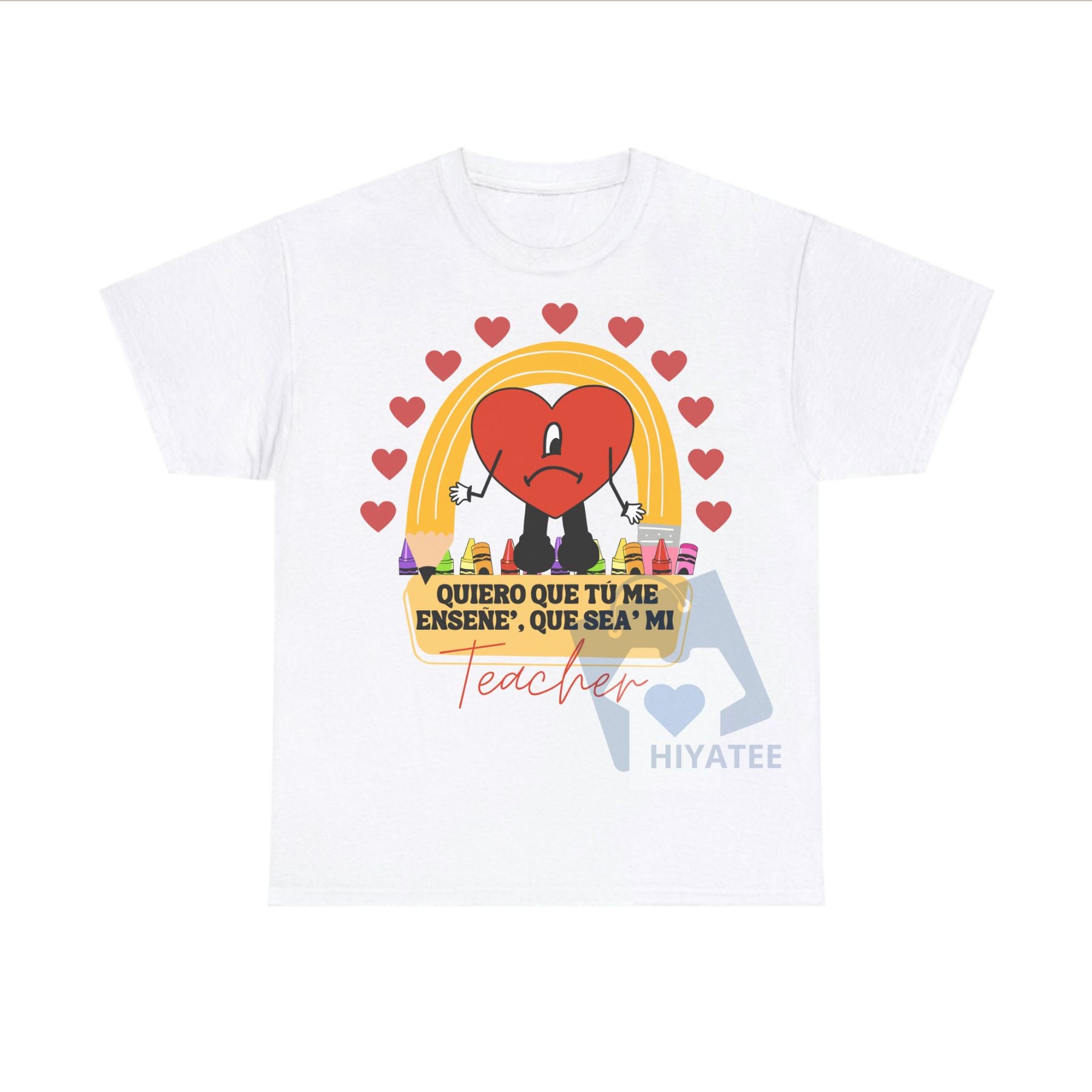 "Quiero Que Seas Mi Teacher" Camiseta Unisex – Regalo Ideal para Profesores - Hiyatee