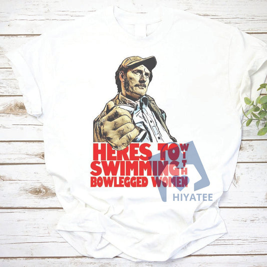 Quint Jaws Vintage T-Shirt – For True Shark Movie Fans-Hiyatee