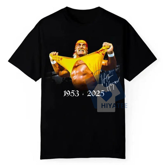 R.I.P Hulk Hogan Tribute T-Shirt – Gratitude Tee for Wrestling Icon Fans-Hiyatee