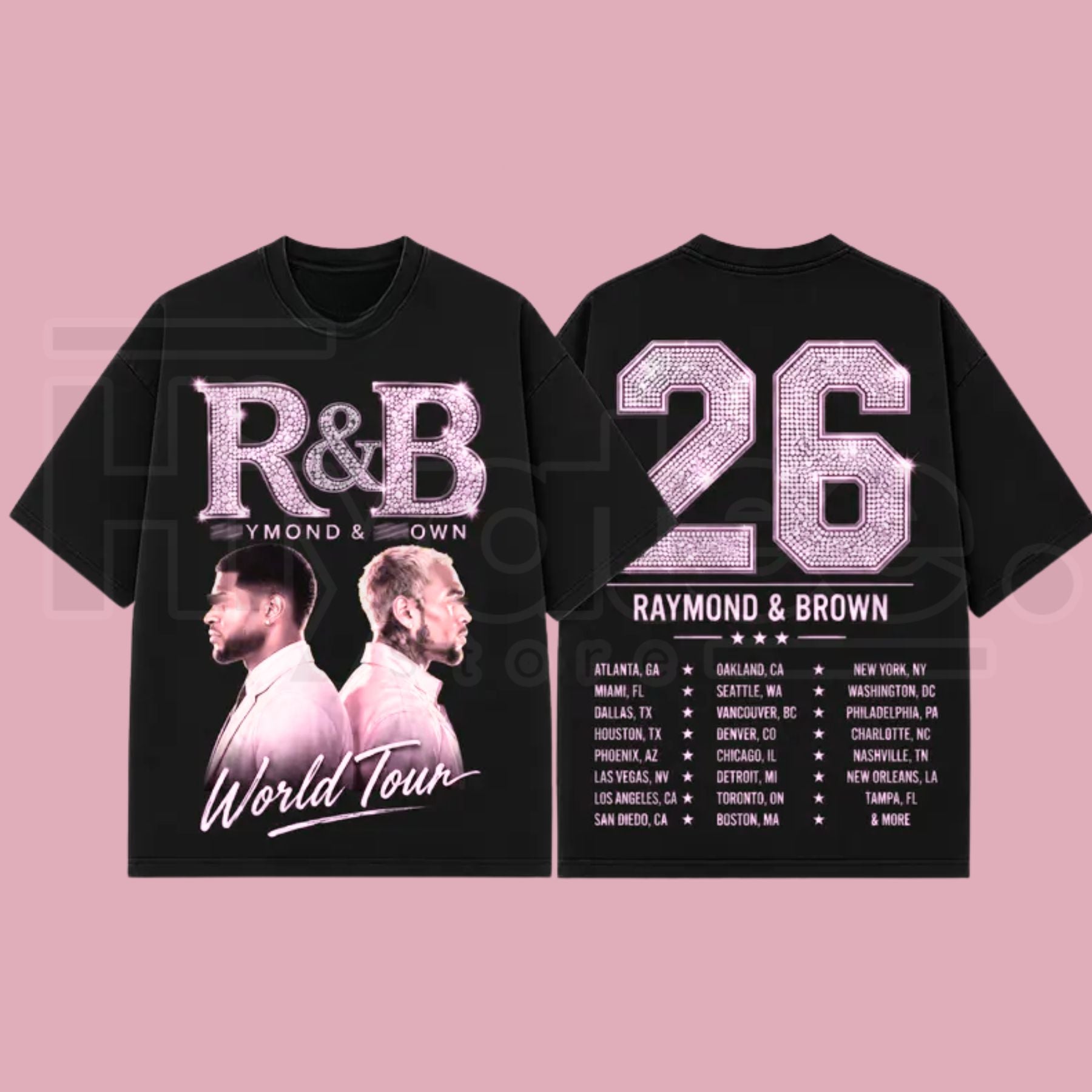 Raymond & Brown World Tour 2026 Premium Cotton T-Shirt - Hiyatee