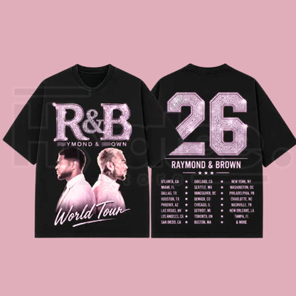 Raymond & Brown World Tour 2026 Premium Cotton T-Shirt - Hiyatee