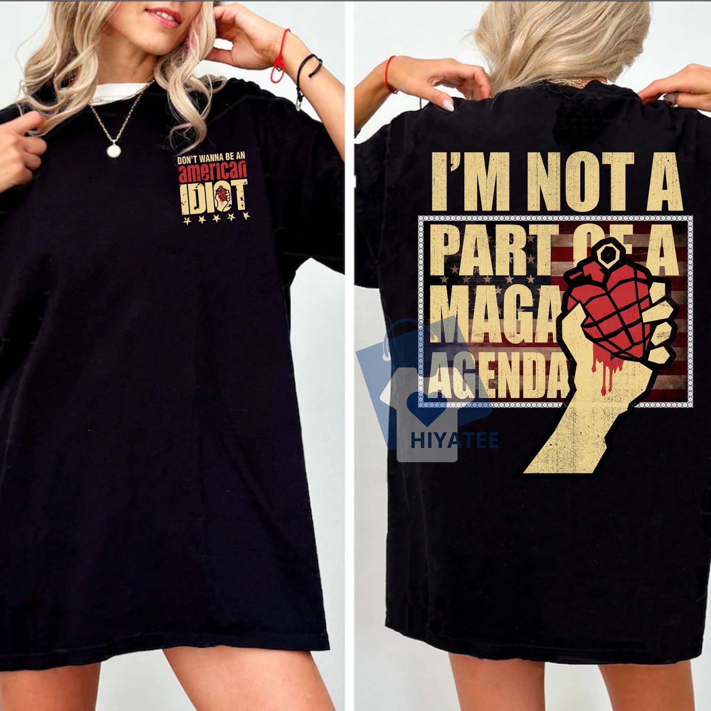 Rebel In Style – Bold Grunge Statement Tee with Punk Rock Edge-Hiyatee