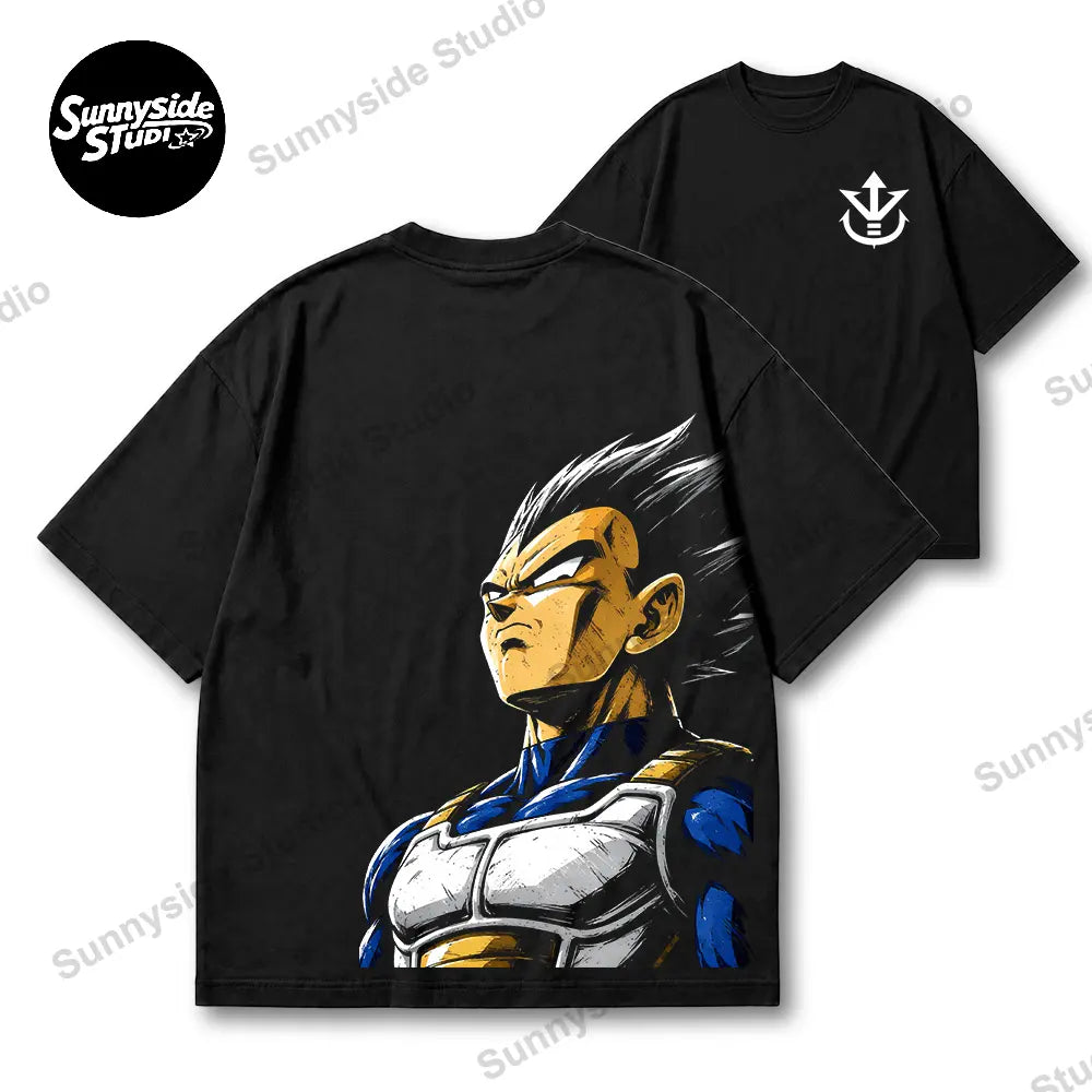 "GAZE" Series Anime 90s Graphic Tee – Retro Anime US Regular Fit Streetwear T-Shirt