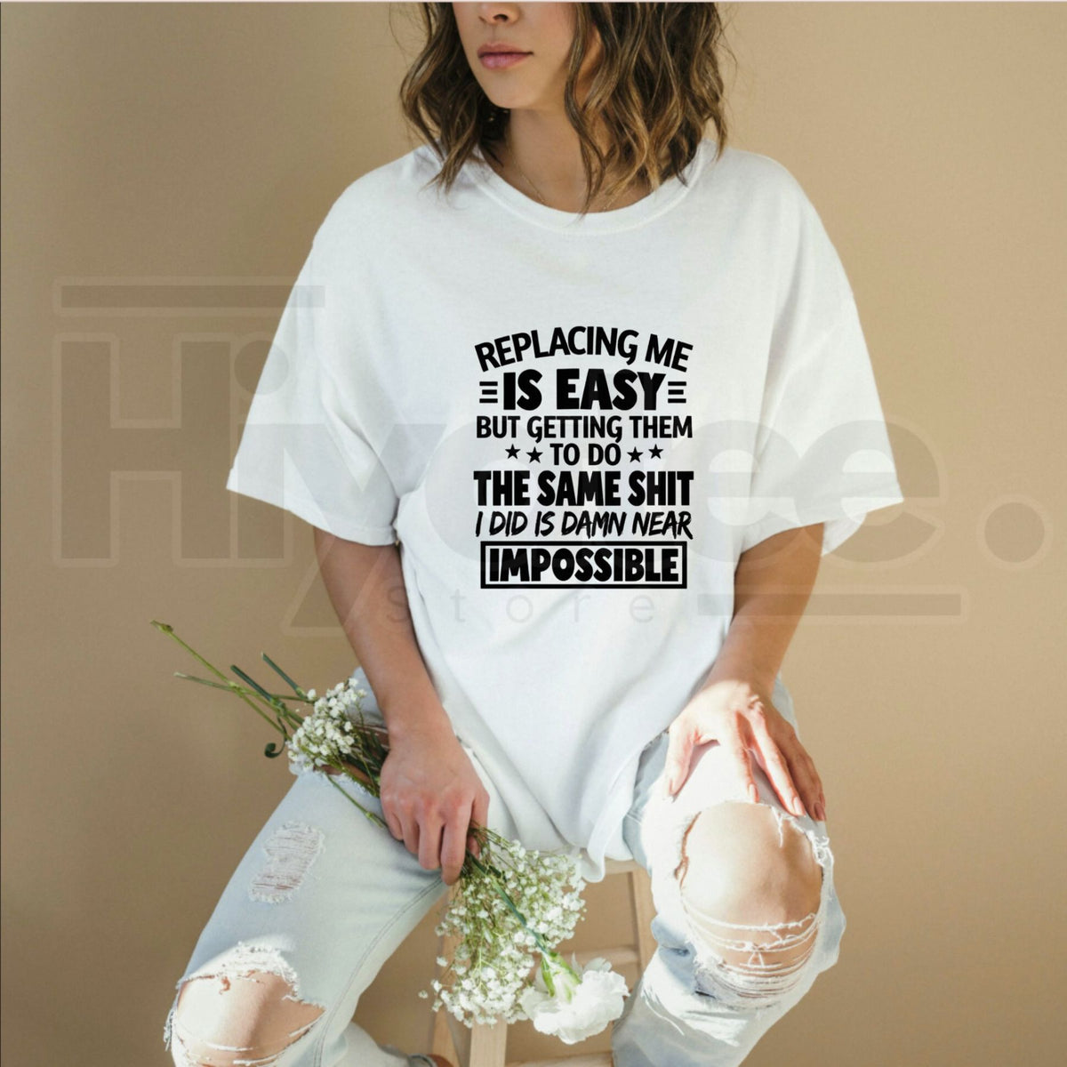 Replacing Me Is Easy Quote T-Shirt – Funny Workplace Sarcasm Graphic Tee - Hiyatee