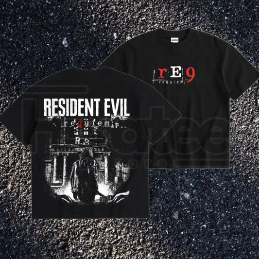 Resident Evil "Requiem" Leon Kennedy T-Shirt – Vintage Distressed RE4 Fan Tee - Hiyatee