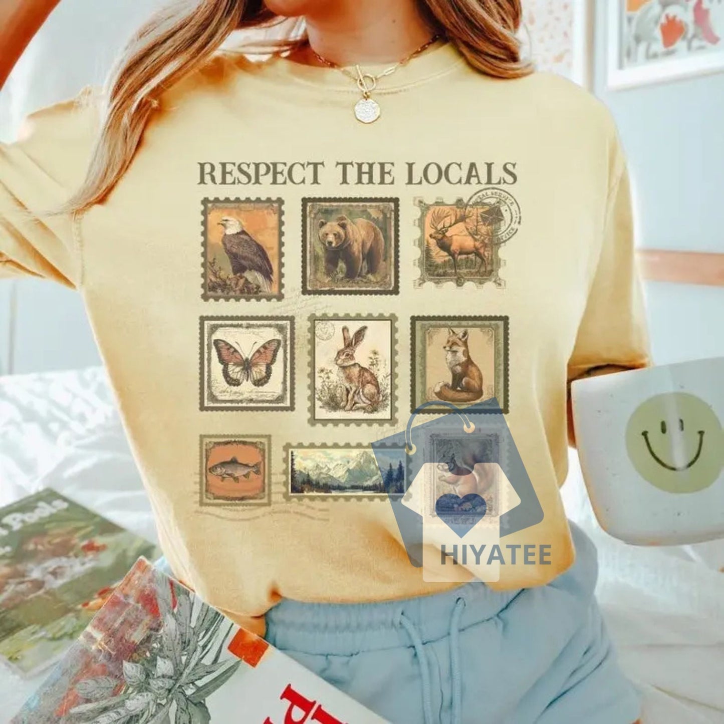 Respect The Local Wildlife T-Shirt – Nature-Lover’s Essential Tee-Hiyatee