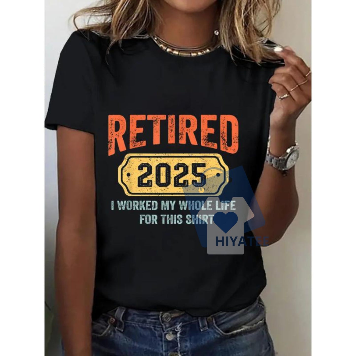 Retired & Loving It T-Shirt – Funny Retirement Gift Tee for Men & Women, Comfy Casual Top with Humorous Graphic Print-Hiyatee