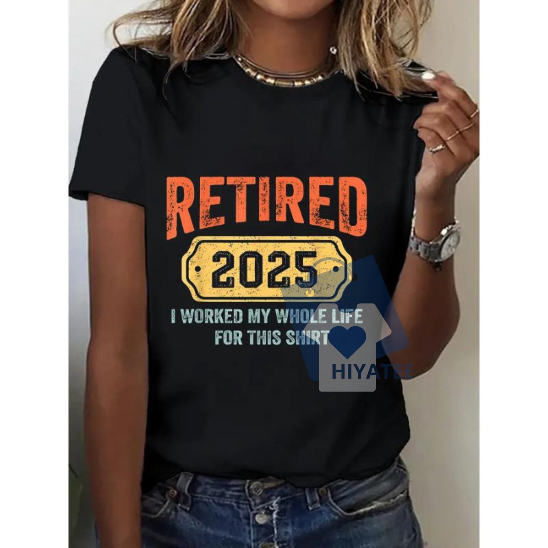 Retired & Loving It T-Shirt – Funny Retirement Gift Tee for Men & Women, Comfy Casual Top with Humorous Graphic Print-Hiyatee