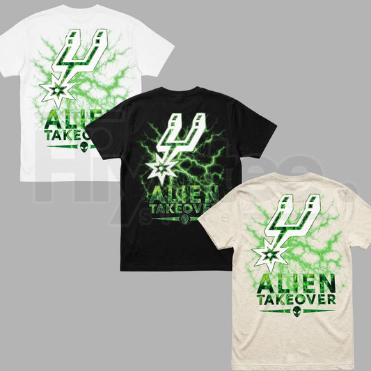 Retro Alien Takeover T-Shirt – Vintage Sci-Fi UFO Extraterrestrial Graphic Tee - Hiyatee