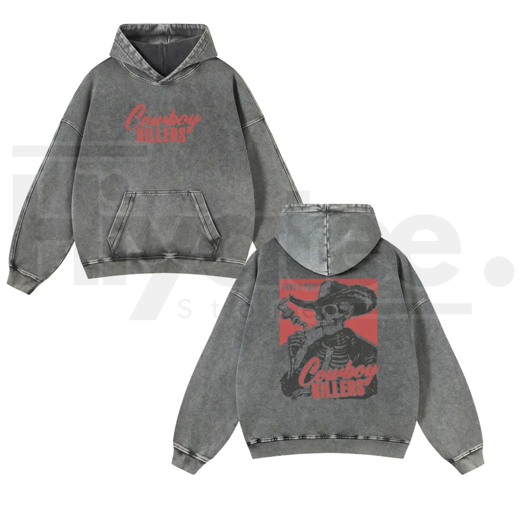 Retro Cowboy Killers Hoodie - Hiyatee