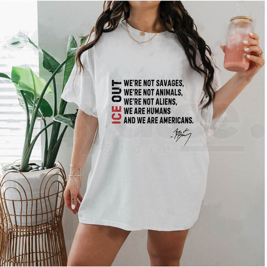 Retro "I.C.E. Out" Political Activist – Vintage Social Justice - Hiyatee