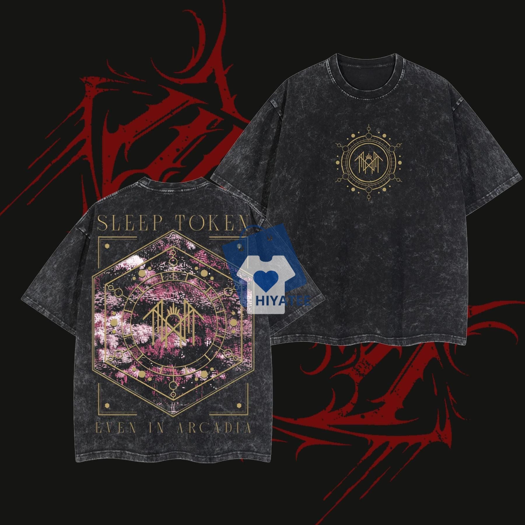 Retro Limited Sleep Token Emergence Heavy Metal Shirt – Unisex Oversized Rock Band T-shirt-Hiyatee