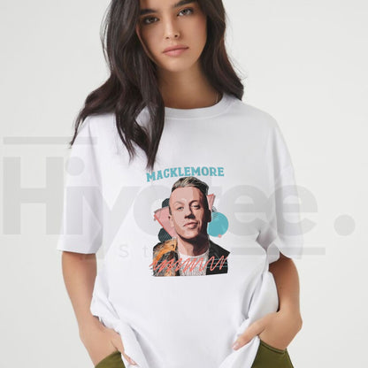 Retro Macklemore Fan Art T-Shirt – Vintage Hip Hop Graphic Tee - Hiyatee