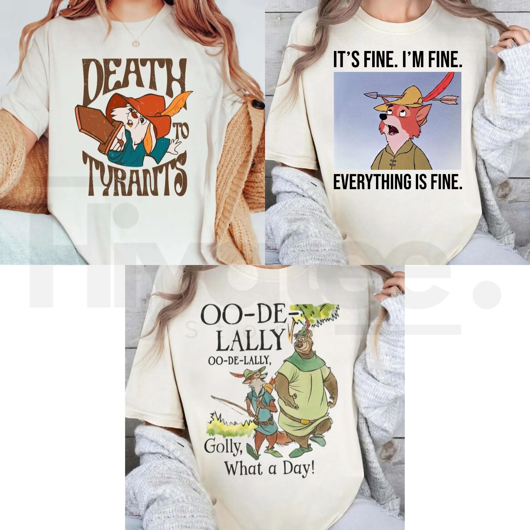 Retro RobinHHHood T-Shirt – Skippy Rabbit Death To Tyrants Graphic Tee - Hiyatee