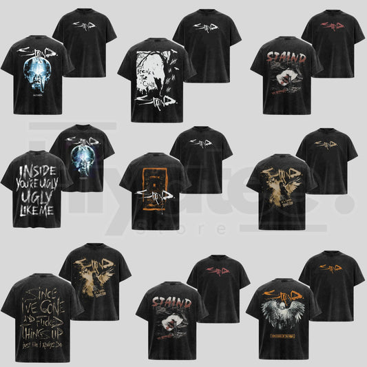 Retro Staind "Break The Cycle" T-Shirt – Vintage Rock Band Graphic Tee - Hiyatee