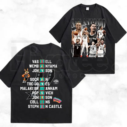 Retro Texas Basketball T-Shirt – Vintage Double-Sided Sports Fan Streetwear Tee - Hiyatee
