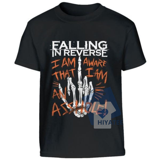 Ronnie Radke Falling In Reverse T-Shirt – New Band Graphic Tee, Gift for Fans, Unisex Cotton Shirt-Hiyatee