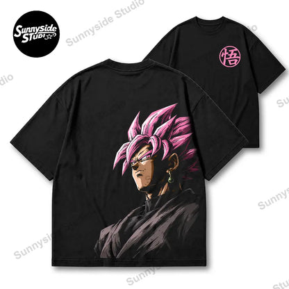 "GAZE" Series Anime 90s Graphic Tee – Retro Anime US Regular Fit Streetwear T-Shirt