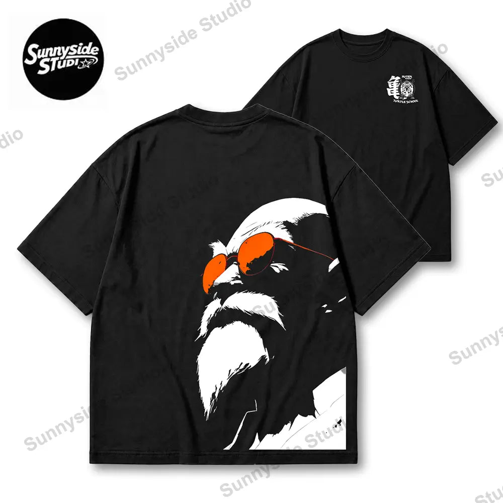 "GAZE" Series Anime 90s Graphic Tee – Retro Anime US Regular Fit Streetwear T-Shirt