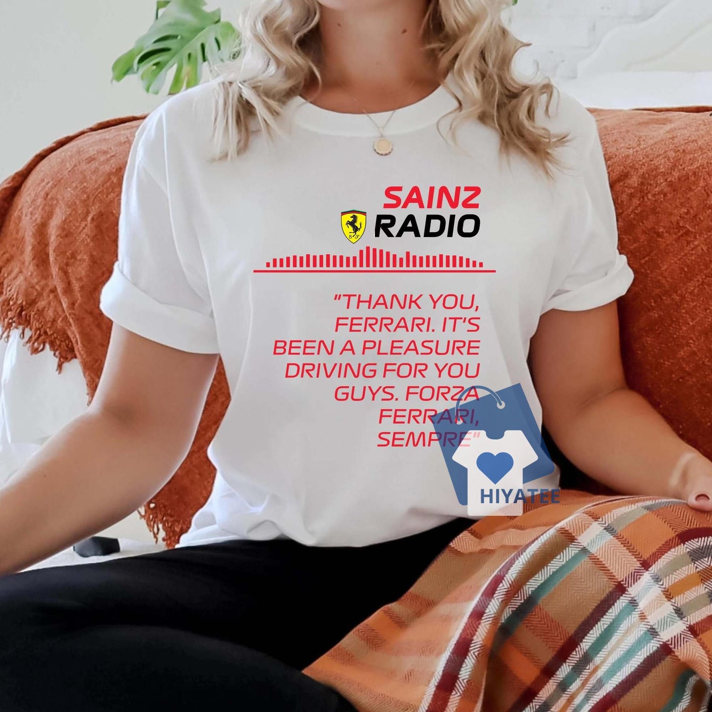 Sainz Radio Racing Sound T-Shirt – Iconic Motorsport Tee for Racing Fans-Hiyatee