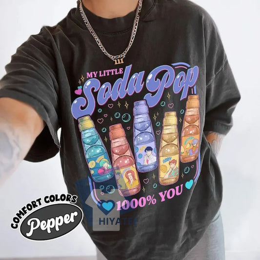 Saja Boys Soda Pop KPDH Shirt – Comfort Colors Kpop-Inspired Tee, Huntrix PIN & Jinu Movie Style Boy Band Merch-Hiyatee