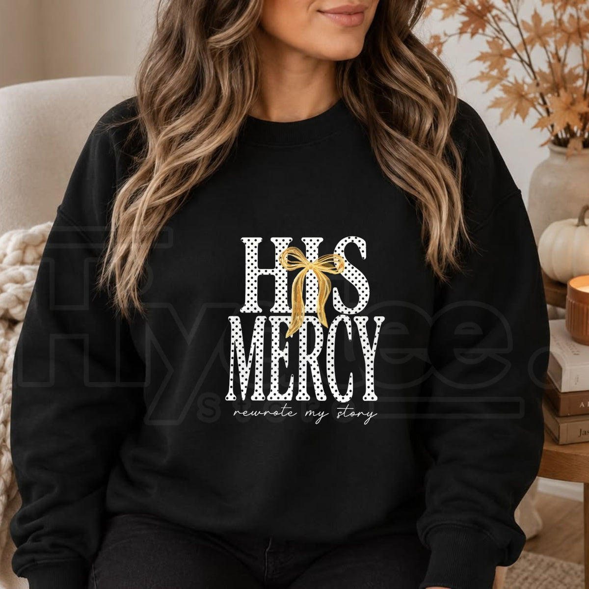 Saturday His Mercy Coyote Sweatshirt, Vintage Western Christian Faith Graphic Pullover - Hiyatee