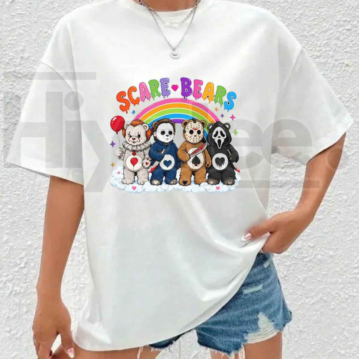 Scare Bears Halloween T-Shirt – Cute Fall Graphic Tee - Hiyatee