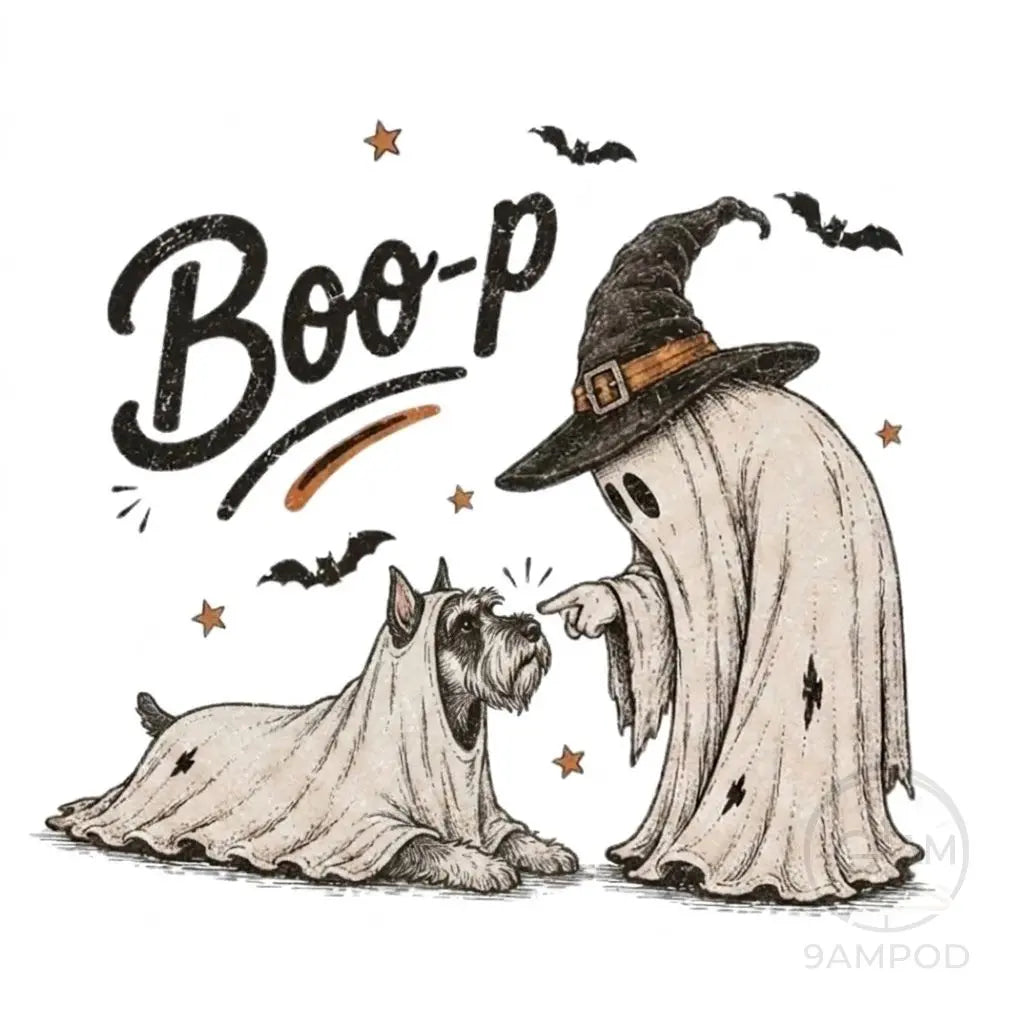Funny Halloween Dog Mom Boo-p Ghost Dog Comfort Colors Tee