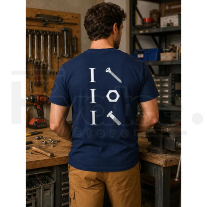 Screws Nuts and Bolts Fun Mechanic T-Shirt – Funny Garage Graphic Tee - Hiyatee