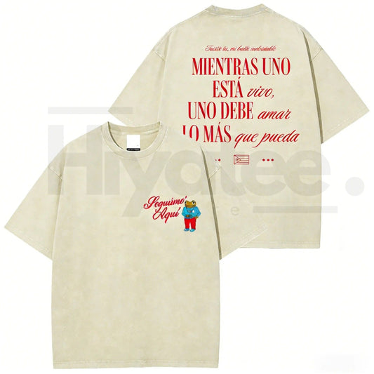 Seguimo Aqui Sapo Concho Vintage Washed Tee – DTMF Inspired Puerto Rican Reggaeton Streetwear - Hiyatee