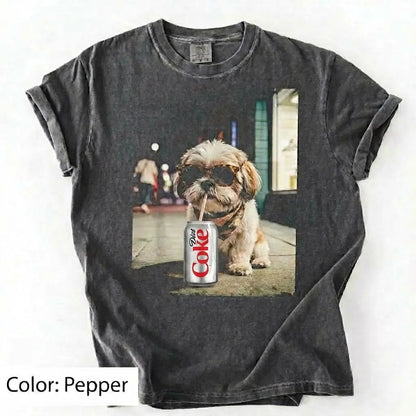 Comfort Colors Dog & Diet Coke Shirt – Funny Custom Dog Breed Tee