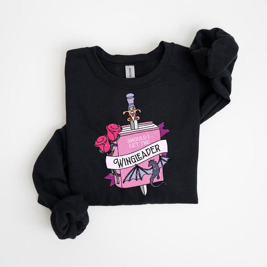 Should I Get the Wingleader Sweatshirt,  Fourth Wing Crewneck Gift, Xaden Riorson Shirt, Fantasy Reader Sweatshirt, Funny Fourth Wing Shirt