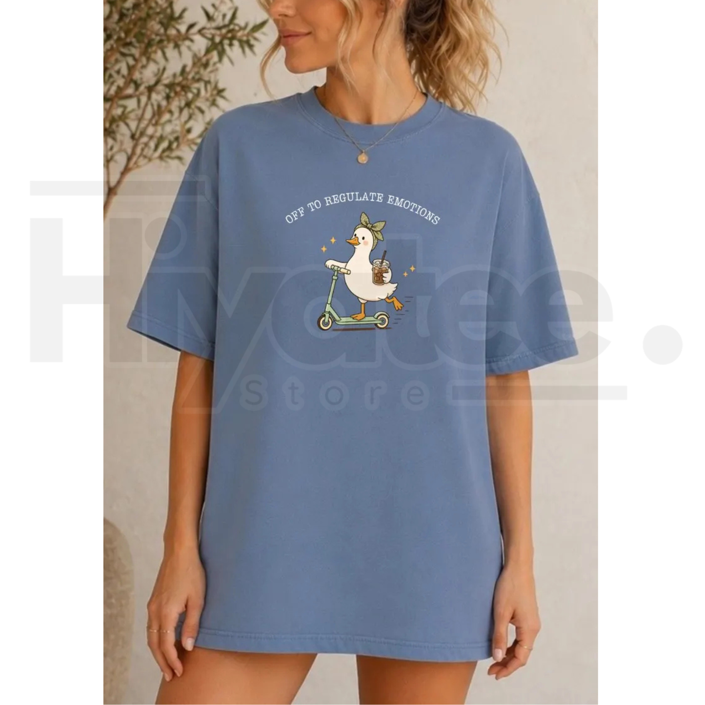 Silly Goose Therapist Tee Off To Regulate Emotions Mental Health Counselor Shirt - Hiyatee