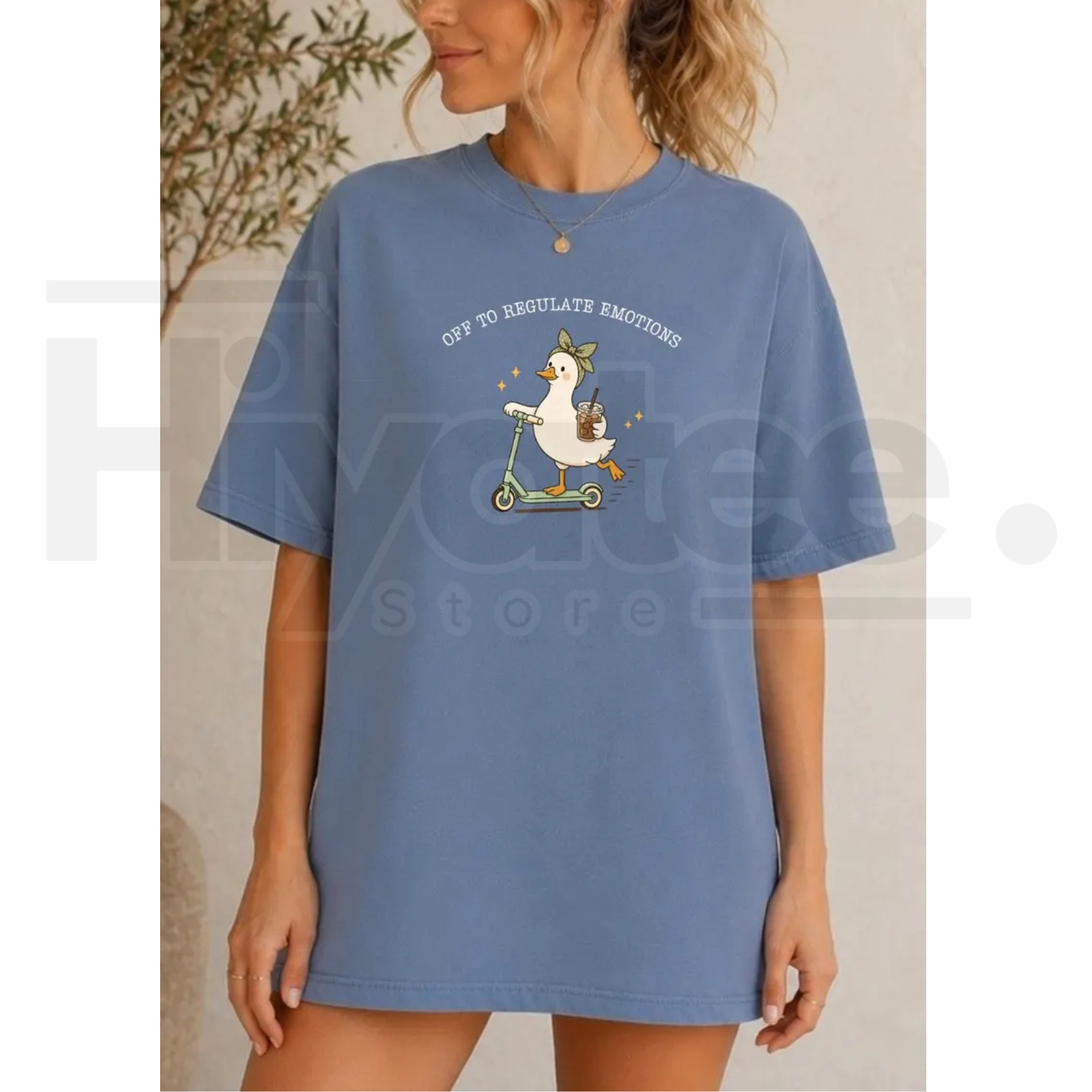 Silly Goose Therapist Tee Off To Regulate Emotions Mental Health Counselor Shirt - Hiyatee